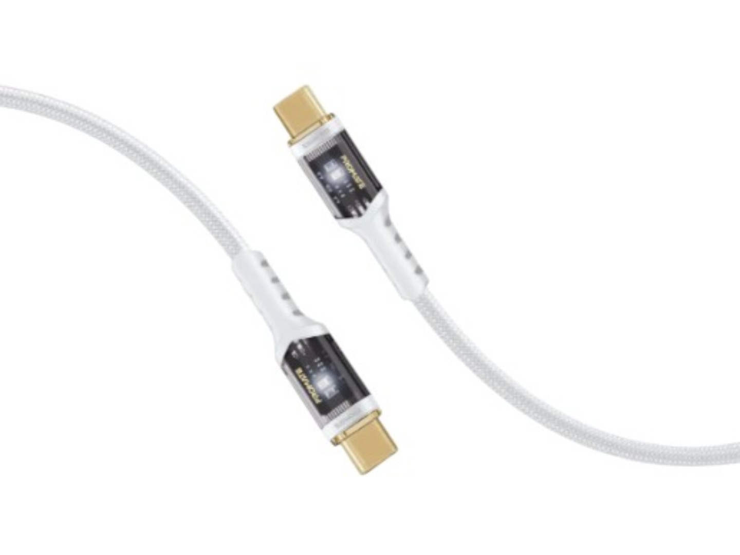 Кабель Promate USB Type-C - USB Type-C (lucidline-cc200.white)