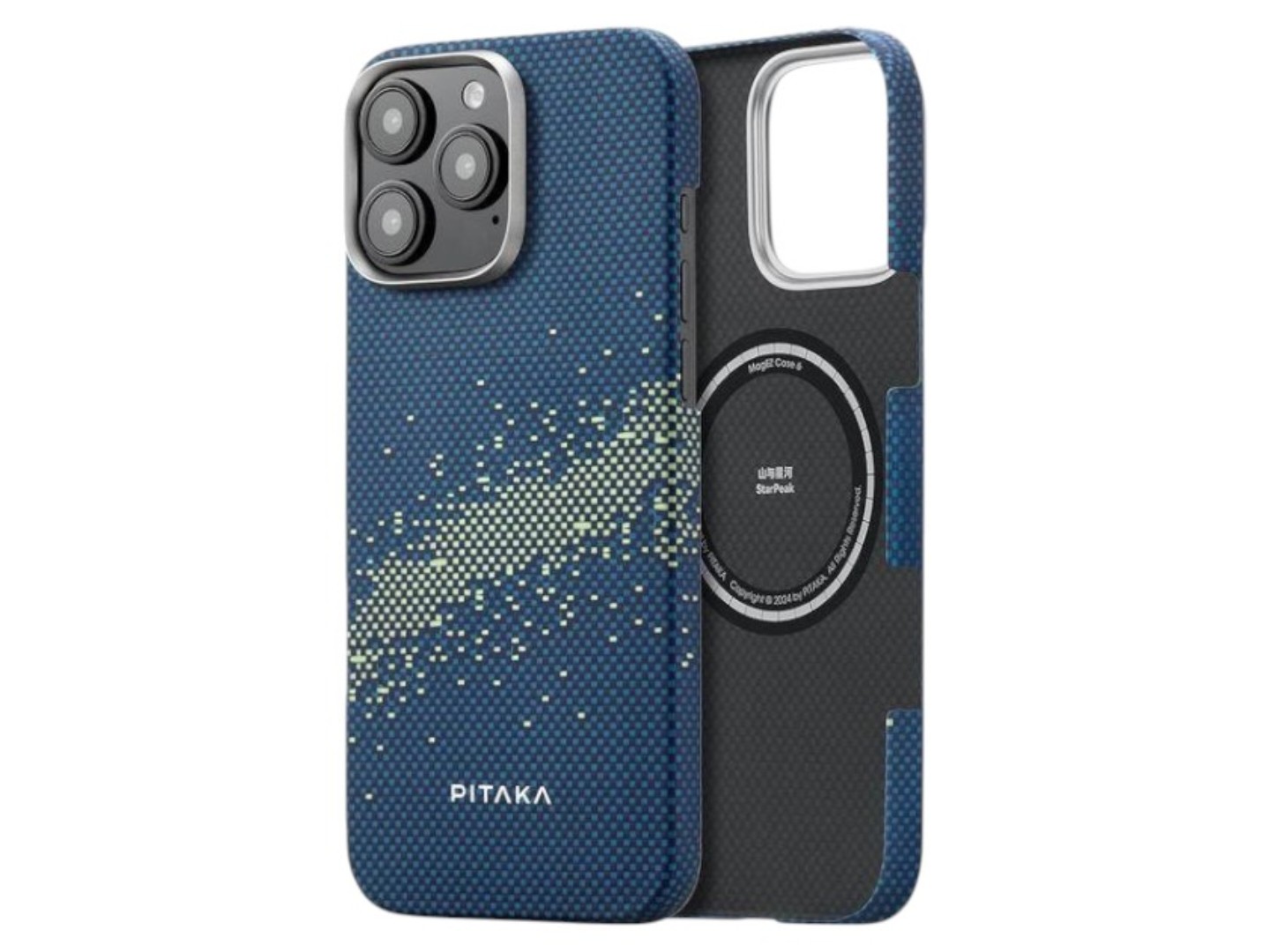 Чохол для смартфону Pitaka Tactile Woven StarPeak Lumintex Milky Way Galaxy for iPhone 16 Pro (KI1603PMYG)