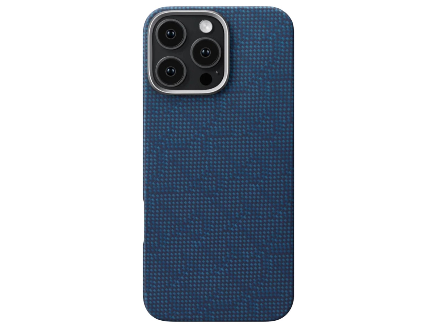 Чохол для смартфону Pitaka Tactile Woven Monogram Dark Blue for iPhone 16 Pro (KI1603PTK)