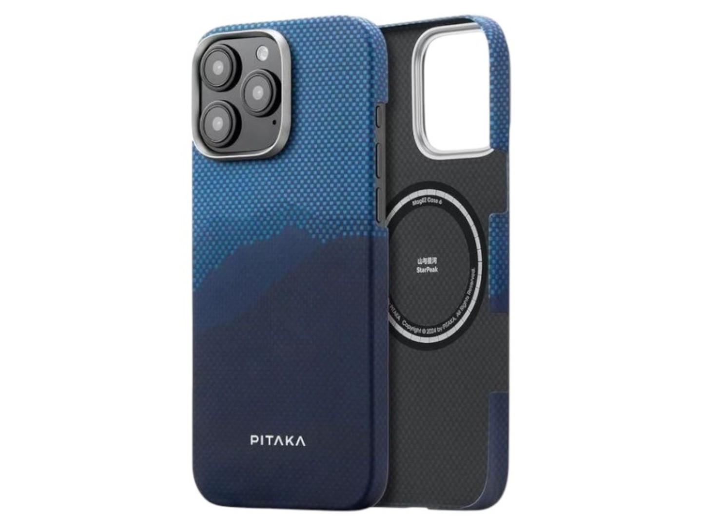 Чохол для смартфону Pitaka Tactile Woven StarPeak Lumintex Over The Horizon for iPhone 16 Pro (KI1603POTH)