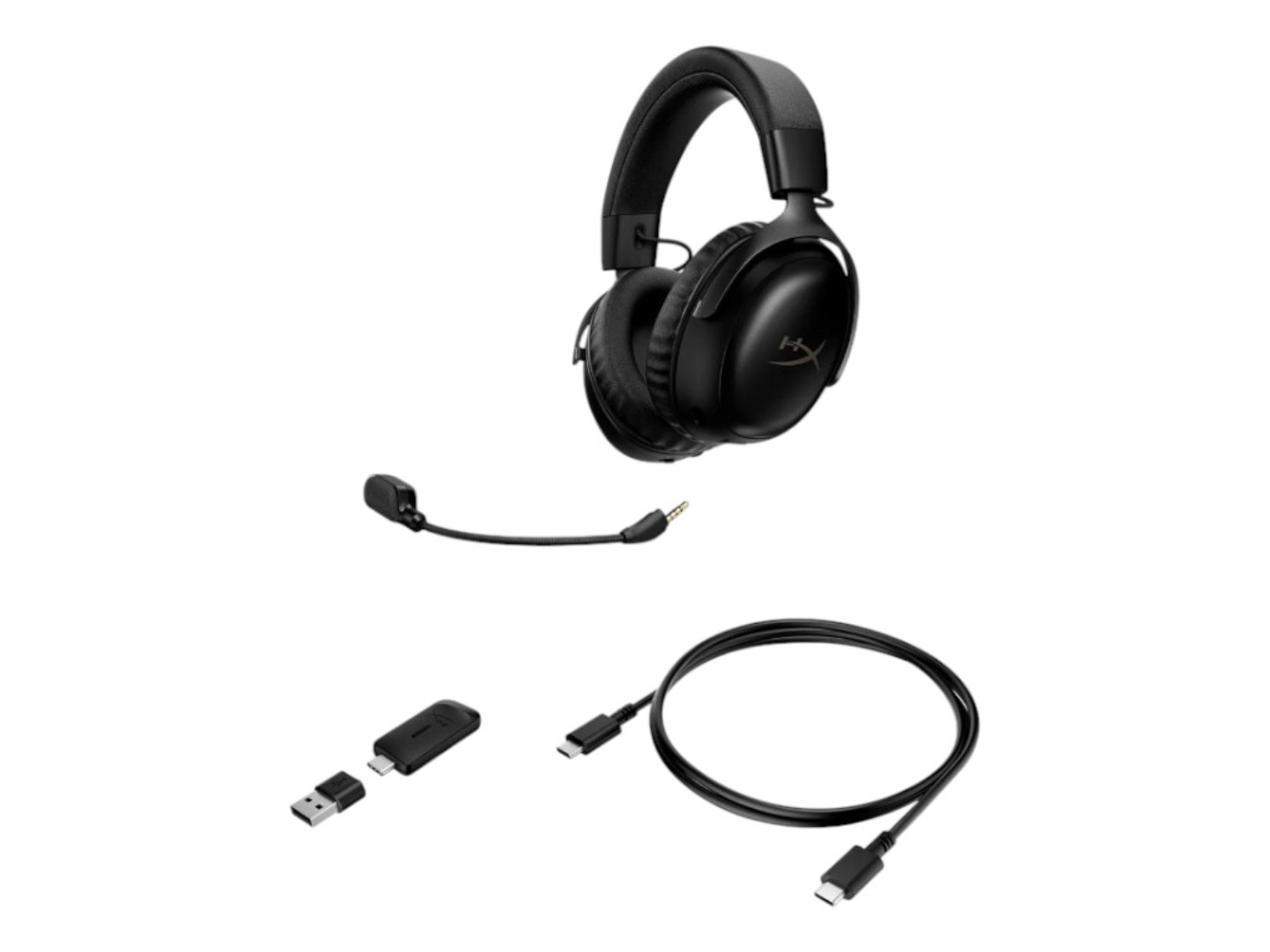Гарнітура бездротова ігрова HyperX Cloud III S, WL/USB-A/USB-C Black (A59YZAA) — фото 8