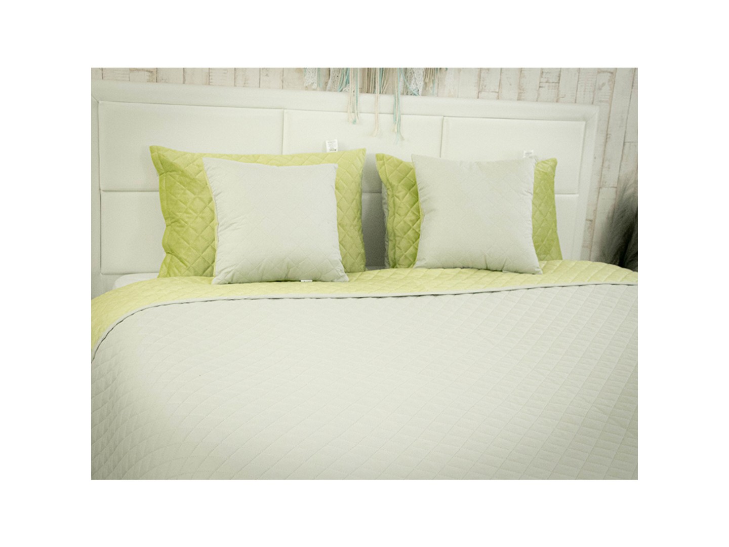 Подушка декоративна Руно 40х40 VeLour Olive Green (311.55_Olive Green ромб) — фото 4
