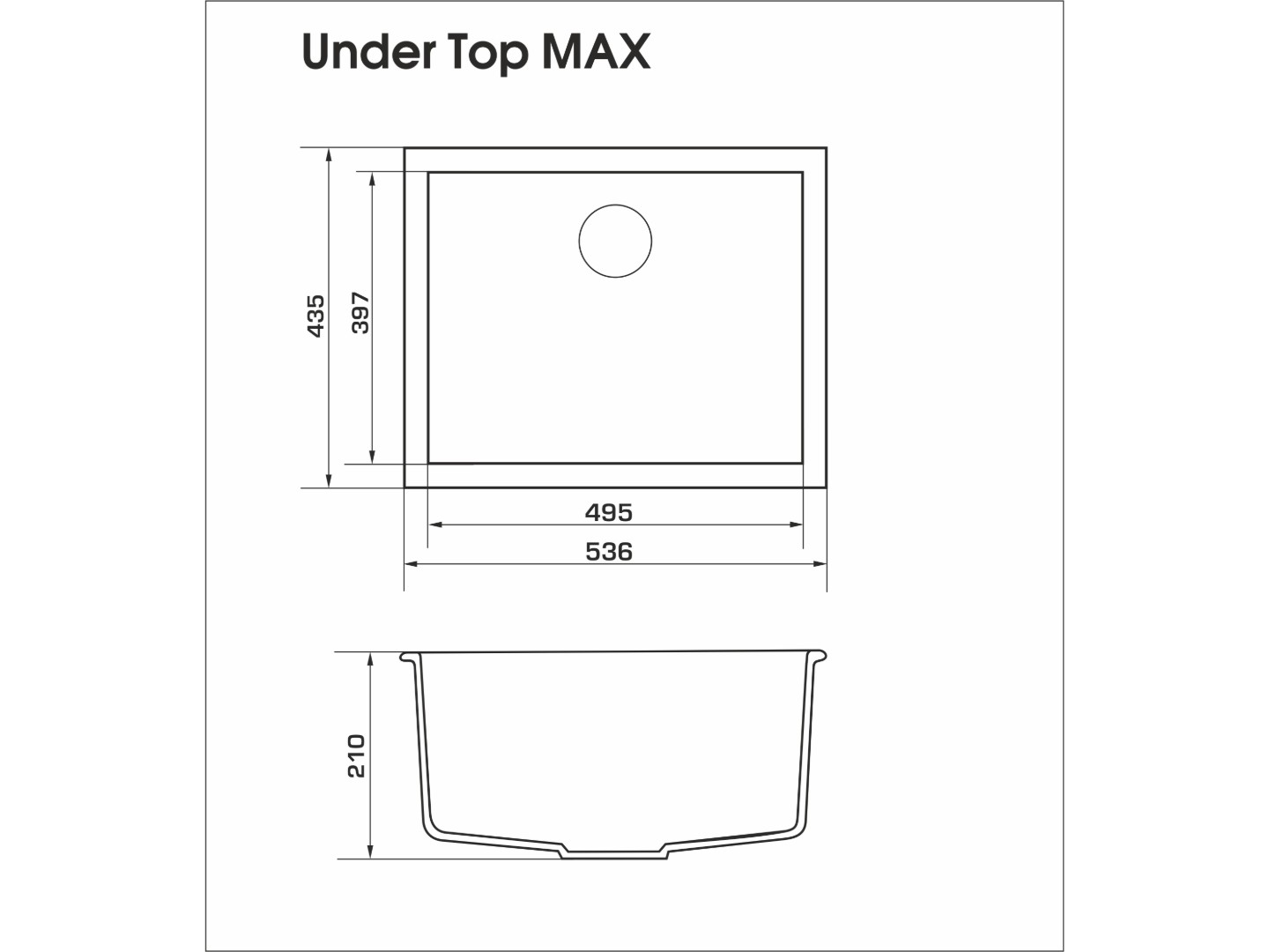 Мийка кухонна GRANADO UNDER TOP MAX Biege — фото 7