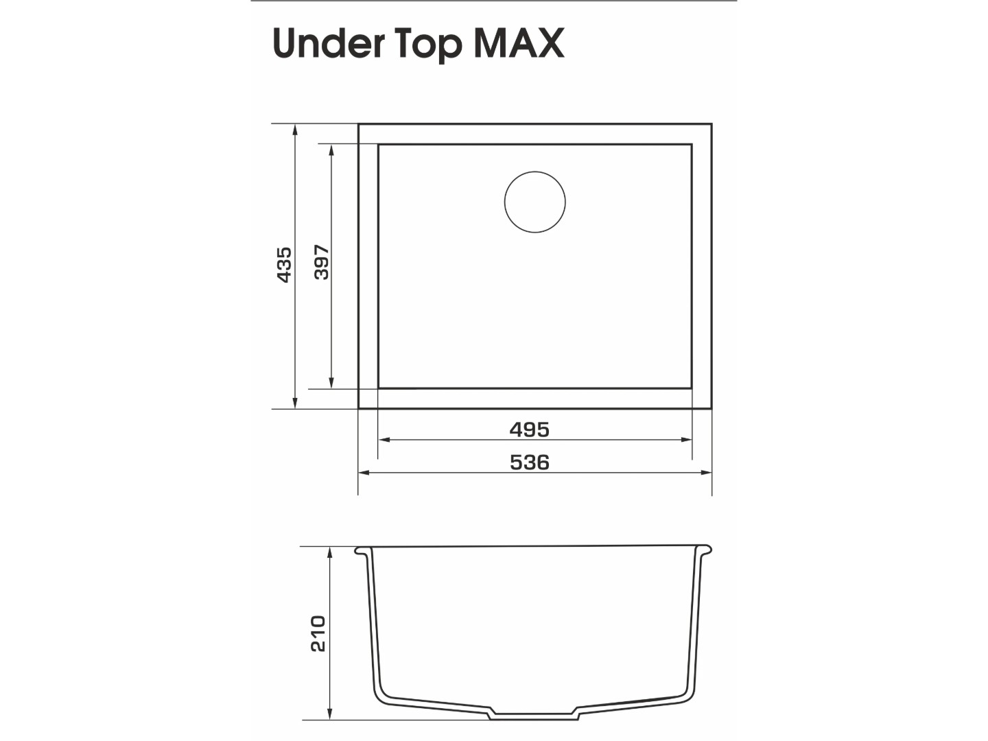 Мийка кухонна GRANADO UNDER TOP MAX Grey Stone — фото 7