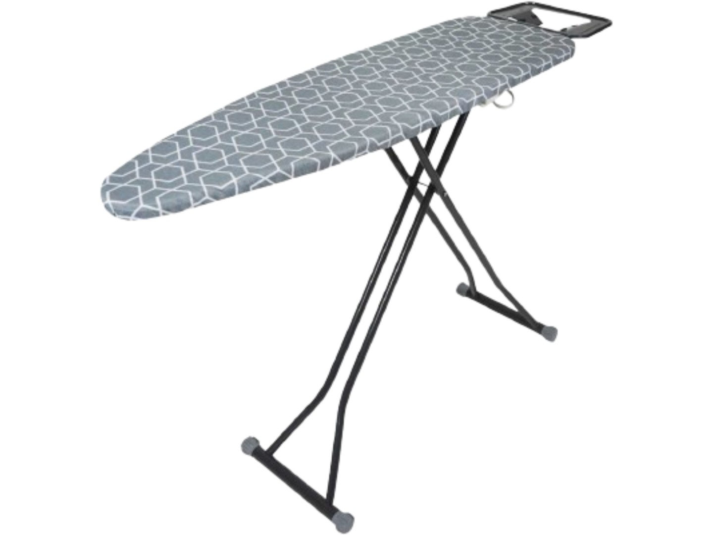 Прасувальна дошка Eurohome ALPINE PLUS моноблок з розеткою (абстракція сіра) 33x110 см