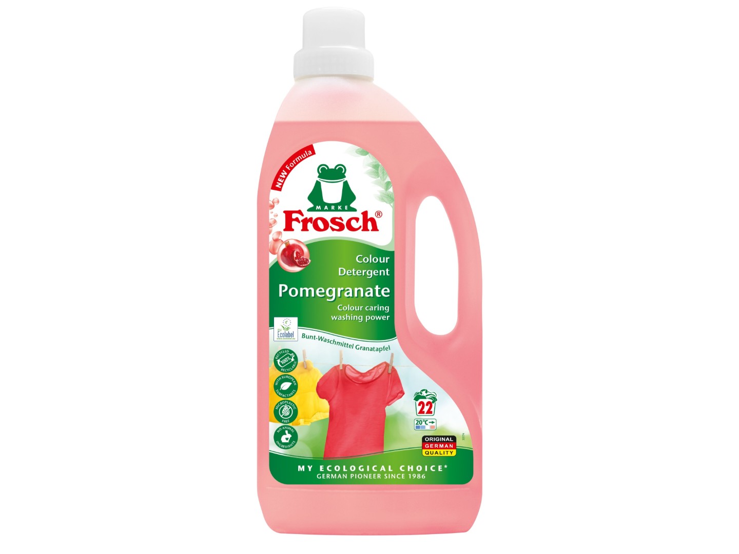 Гель для прання Frosch концентр.д/кольорової білизни Гранат 1,5л