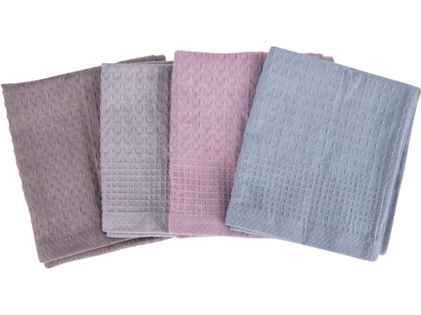 Набір рушників GM Textile вафельні серветки 4шт 30х50 — фото 6