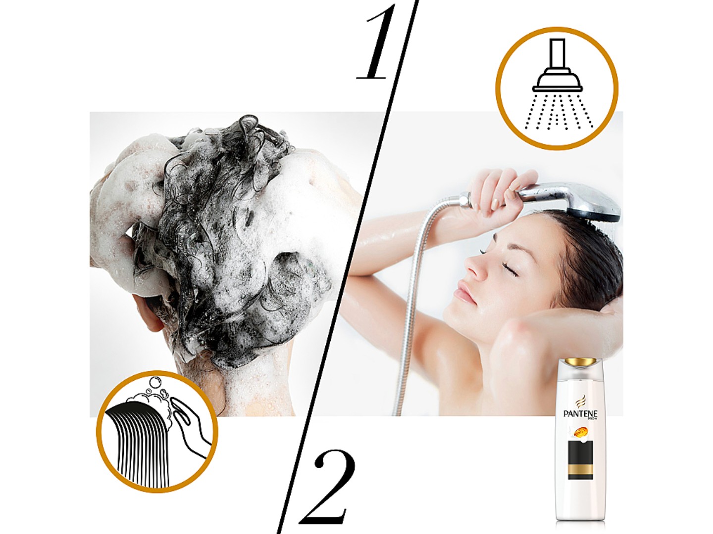 Шампунь жіночий Pantene Густі та міцні 400мл — фото 3