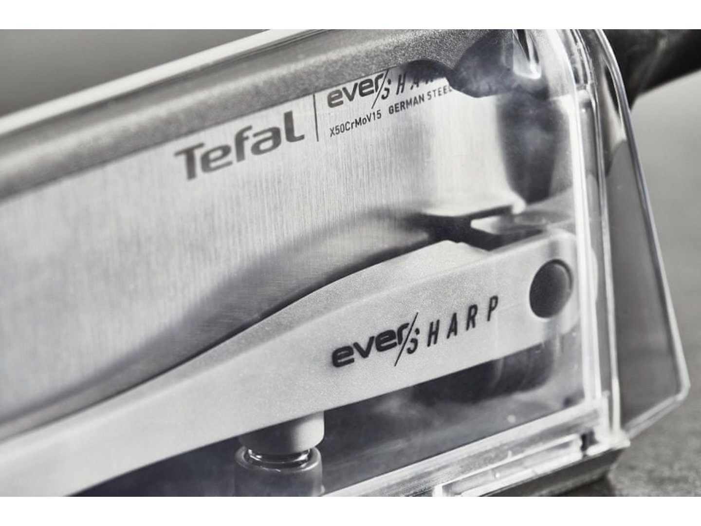 Ніж кухонний Tefal Eversharp 16.5 см з чохлом-точилкою (K2569004) — фото 20
