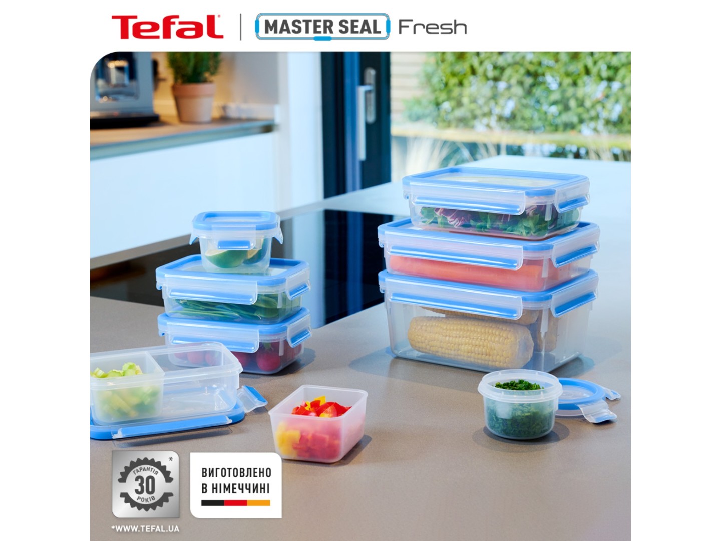 Набір ємностей для зберігання Tefal N1031251 Master Seal 3 шт (3 шт*0,5 л) — фото 5