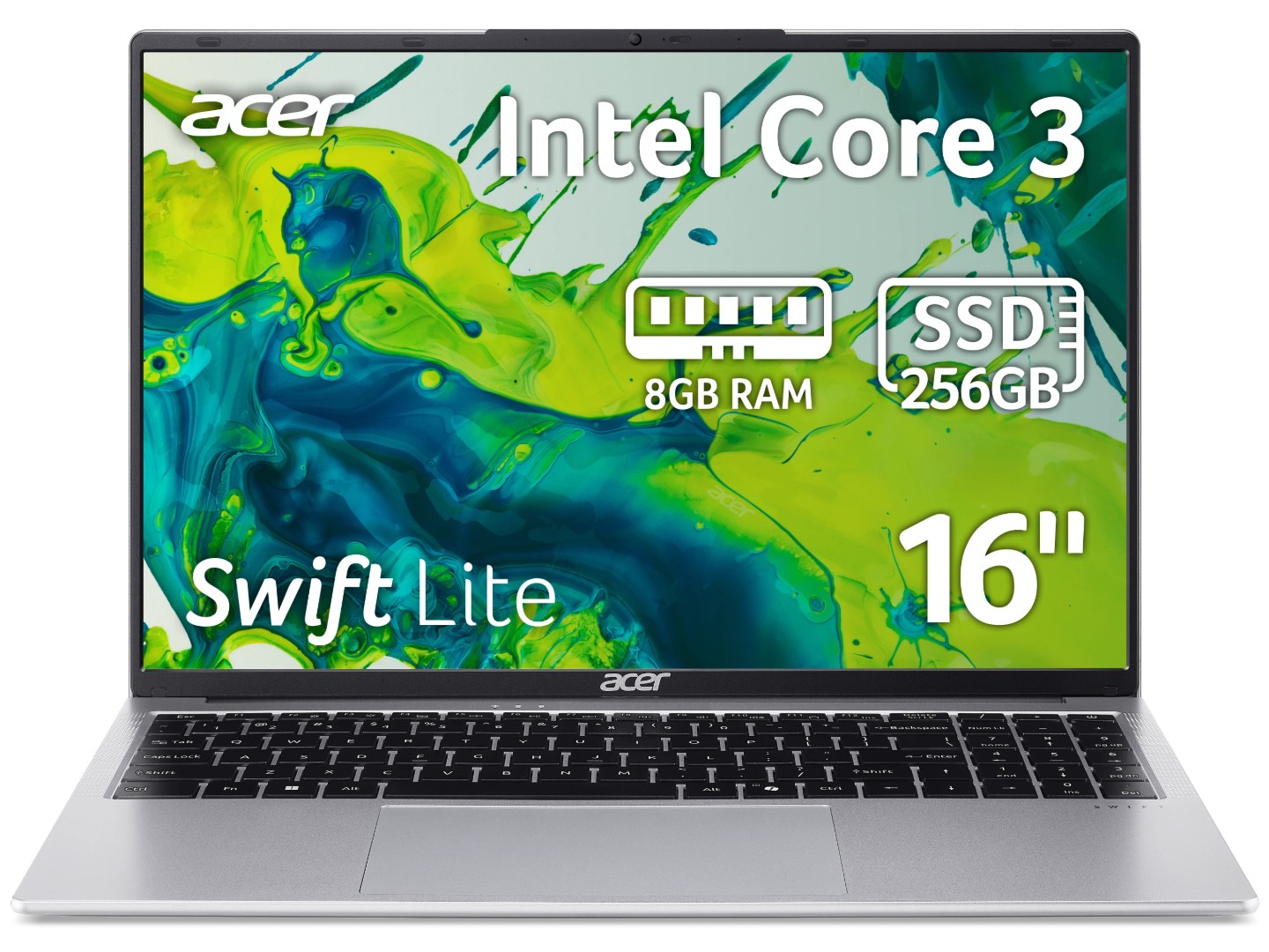 Ноутбук Acer Swift Lite SFL16-31P (NX.D4VEU.001) Light Silver