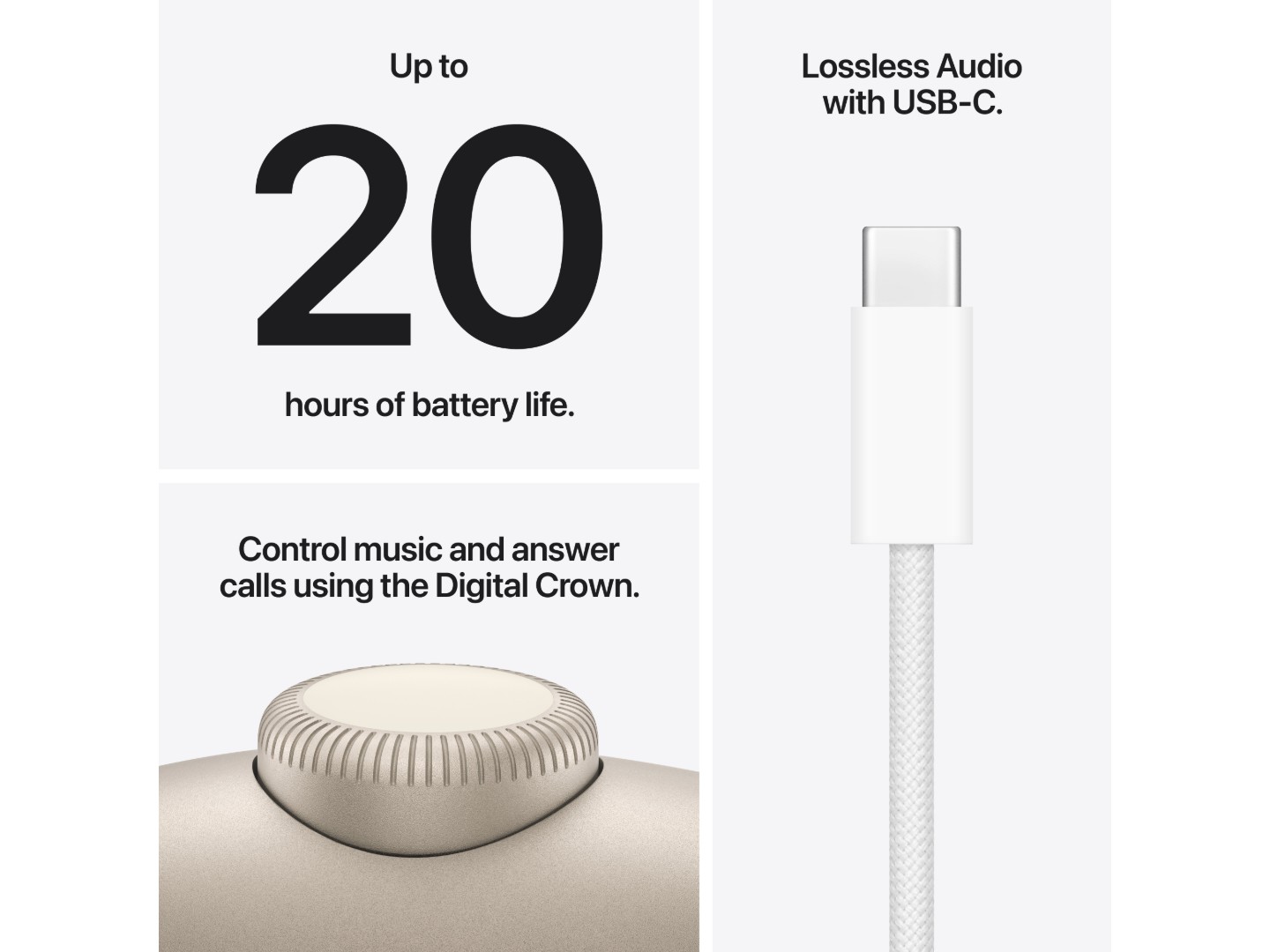 Навушники повнорозмірні бездротові Apple AirPods Max 2 Starlight (MHWL4ZE/A) — фото 7