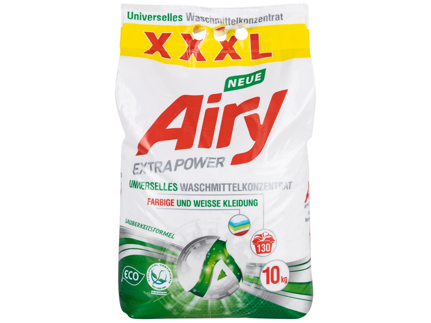 Пральний порошок Airy AL80570 Універсальний 10 кг, 130 циклів