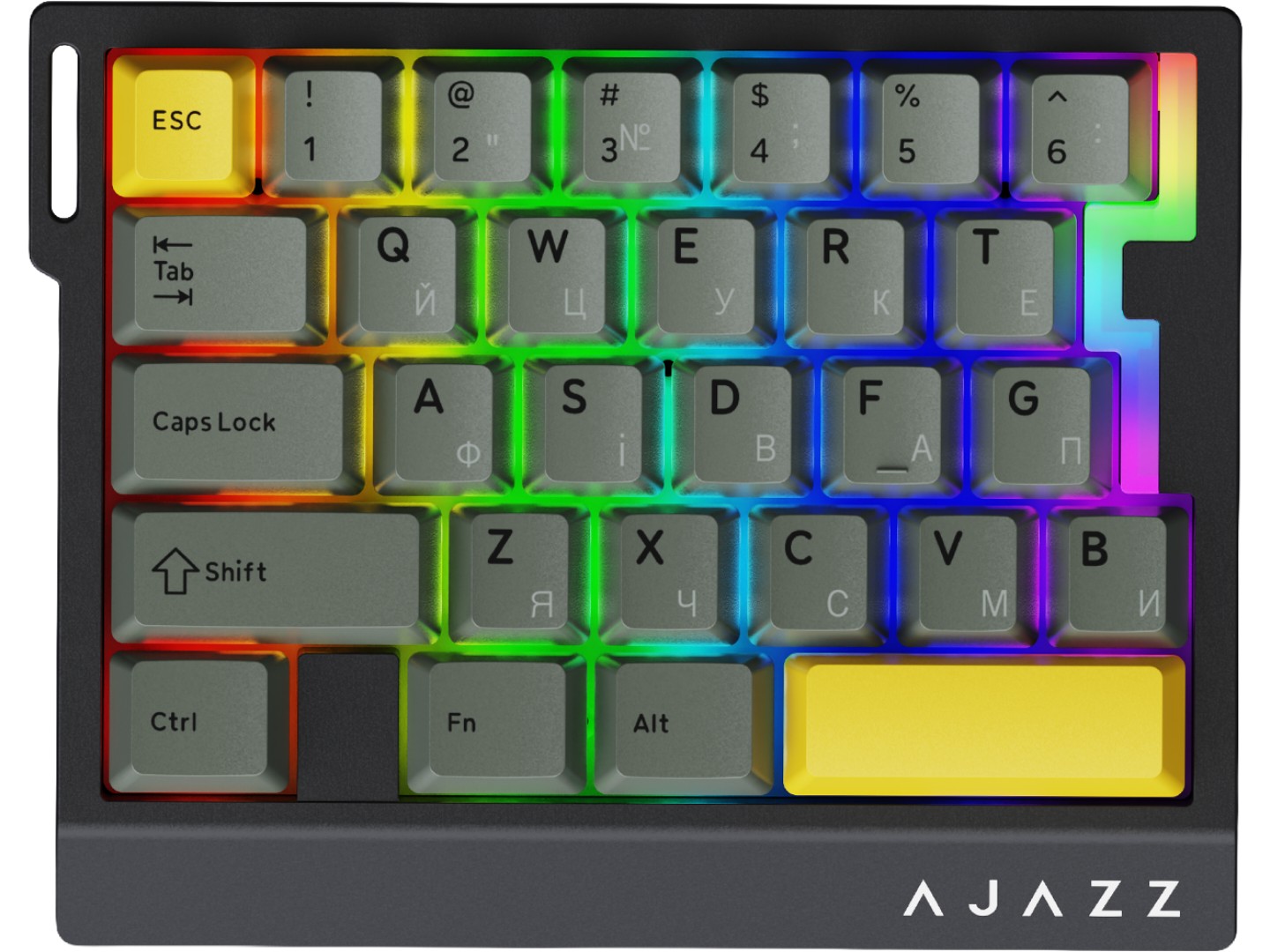 Клавіатура дротова ігрова Ajazz AK029 Ice lsland Magnetic Switch (AK029-I-BY)