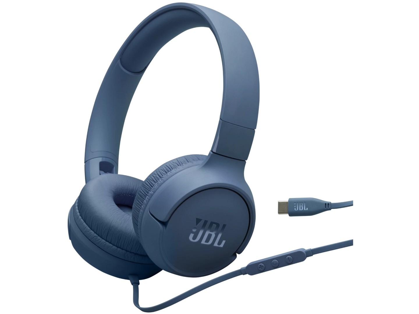 Навушники накладні дротові JBL Tune 520C USB-C Blue (JBLT520CBLU) — фото 1