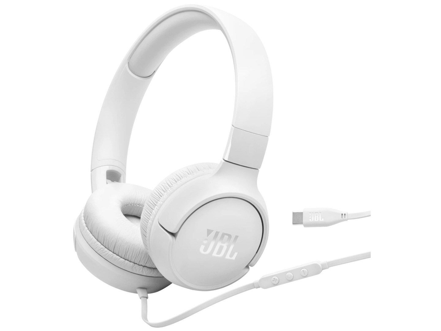 Навушники накладні дротові JBL Tune 520C USB-C White (JBLT520CWHT) — фото 1