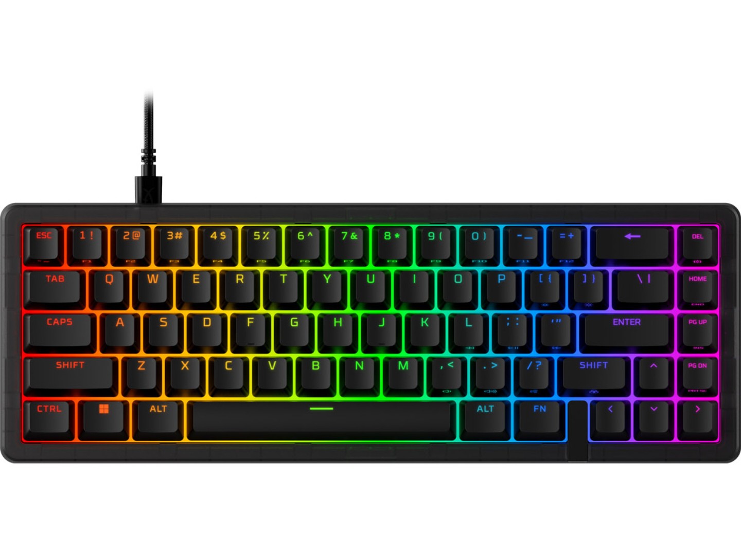 Клавіатура дротова ігрова HyperX Origins 2 65 HX Red USB Black (B4QS3AA)