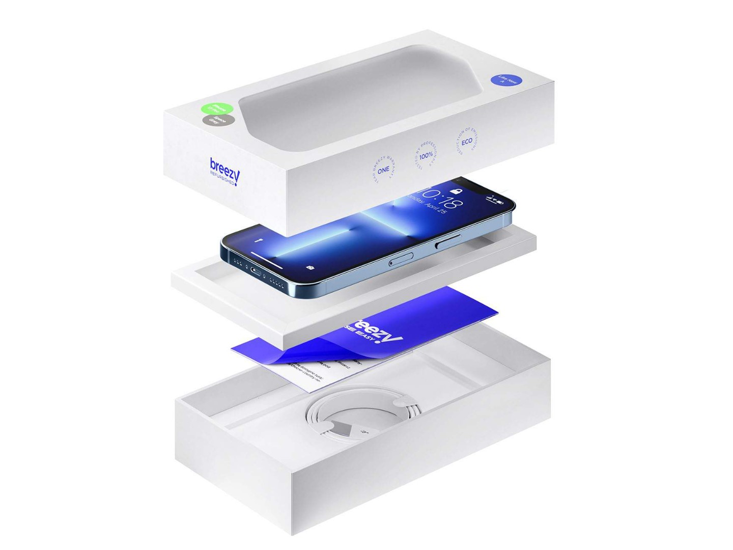 Смартфон Apple iPhone 13 Pro 128Gb Sierra Blue (Відновлений, Майже новий) — фото 8