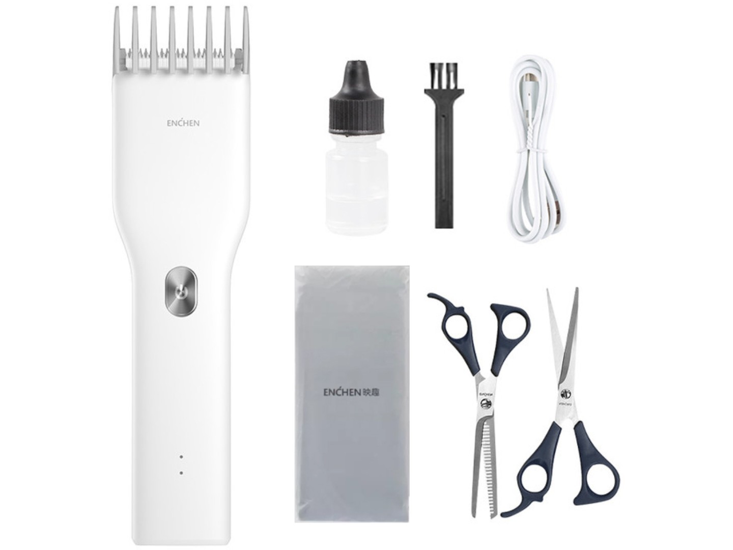 Машинка для стрижки волосся Enchen Boost White Set