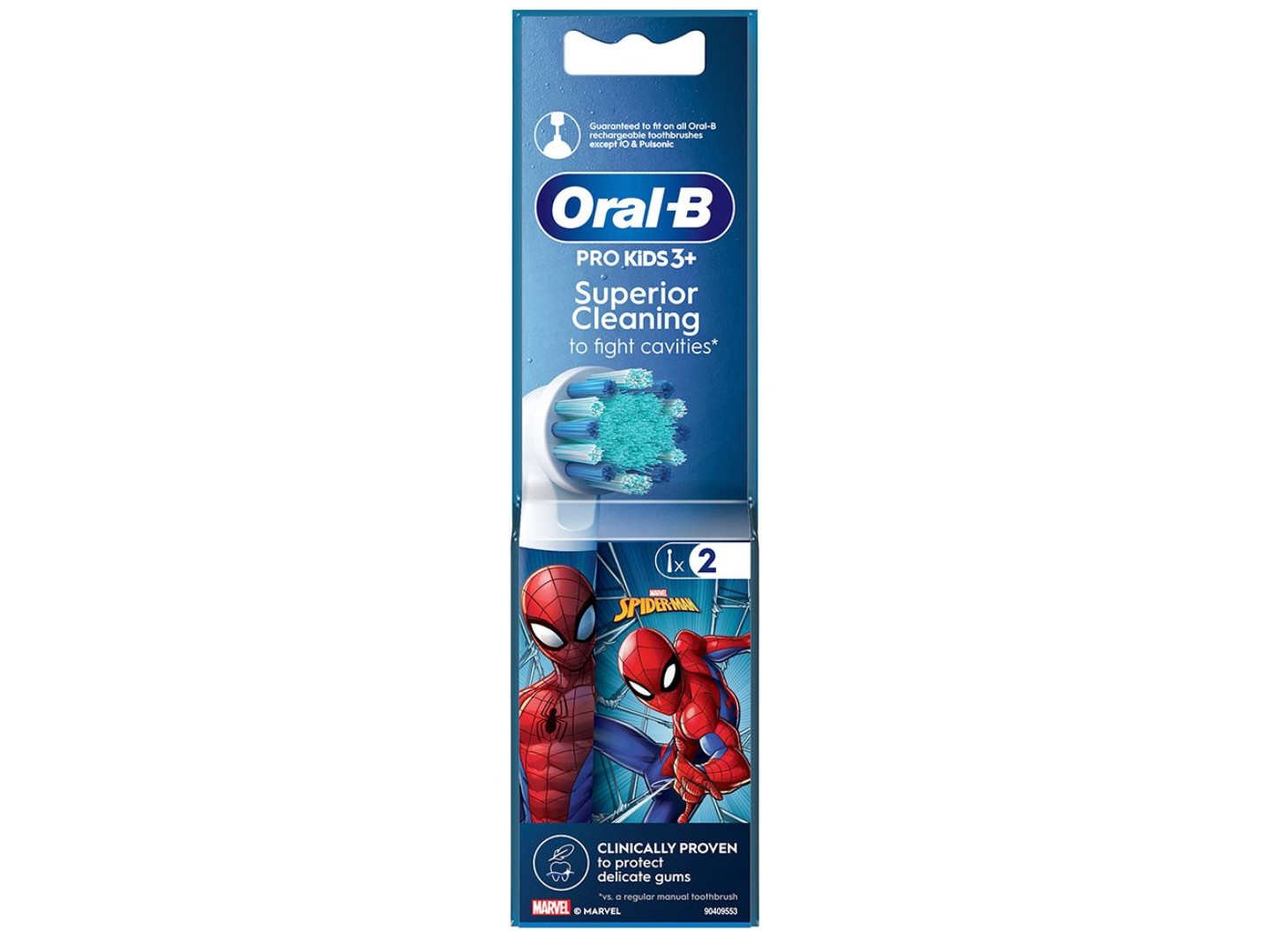 Насадка для зубної щітки Oral-B Braun Людина Павук EB10S 2 шт — фото 2