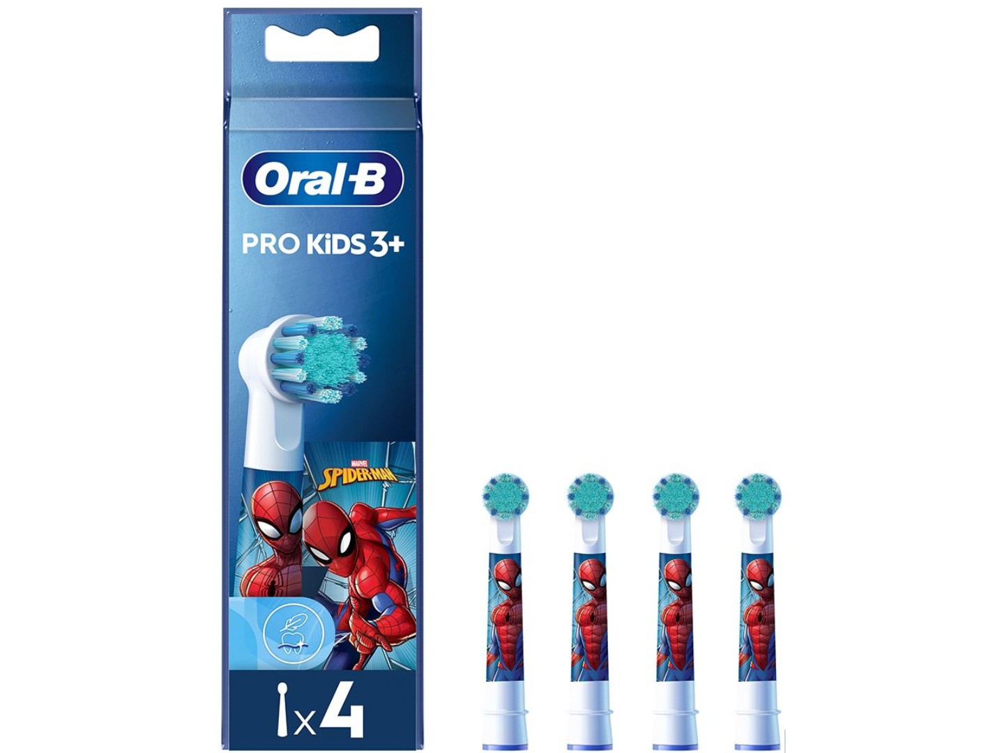 Насадка для зубної щітки Oral-B Braun Людина Павук EB10S 4шт — фото 1