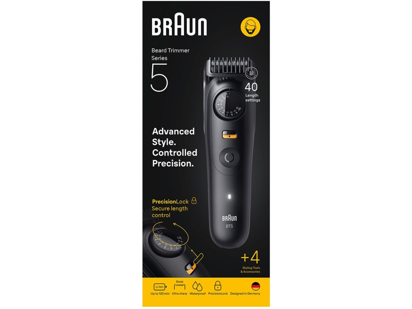 Тример універсальний Braun Beard Trimmer Series 5 BT5520 тип 5804 — фото 7