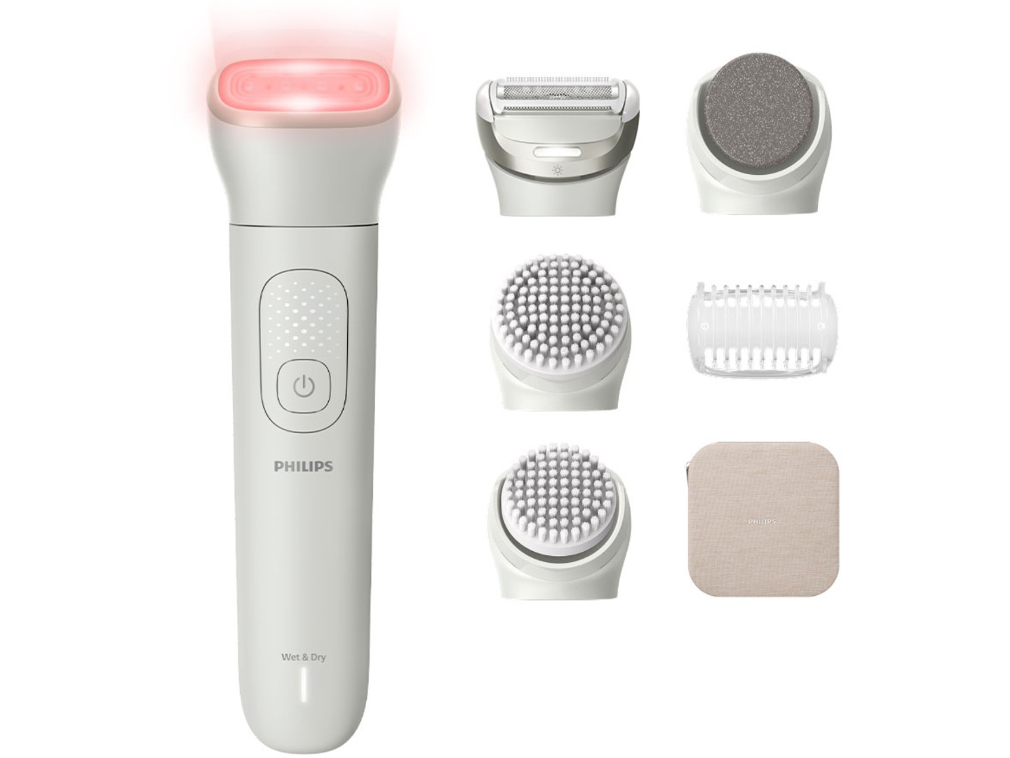 Мультифункціональний прилад для догляду за шкірою Philips Б'юті-набір BRE748/00 серії 9900 з насадкою Skin LED — фото 1