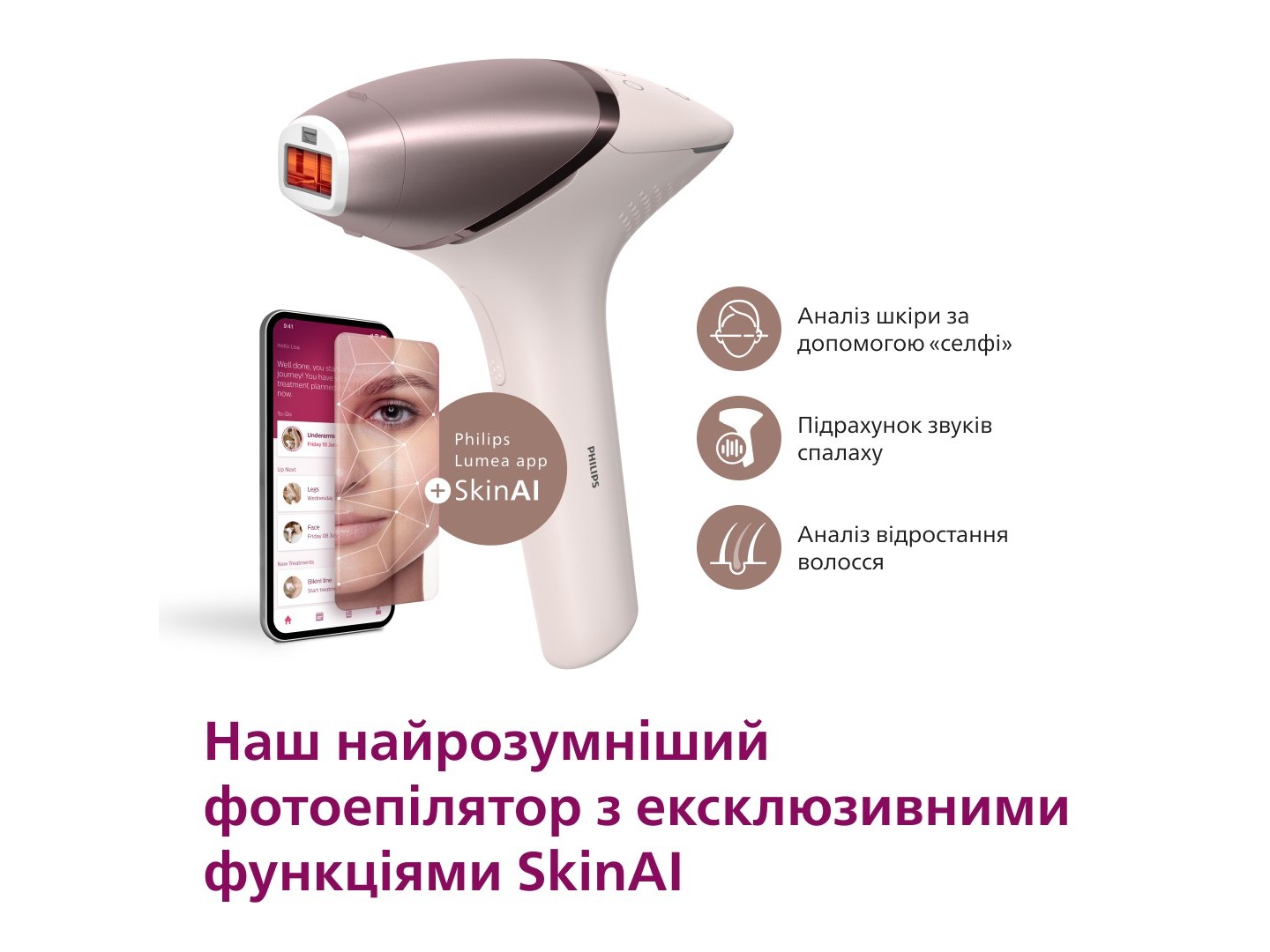Фотоепілятор Philips Series 9900 BRI977/00 — фото 9