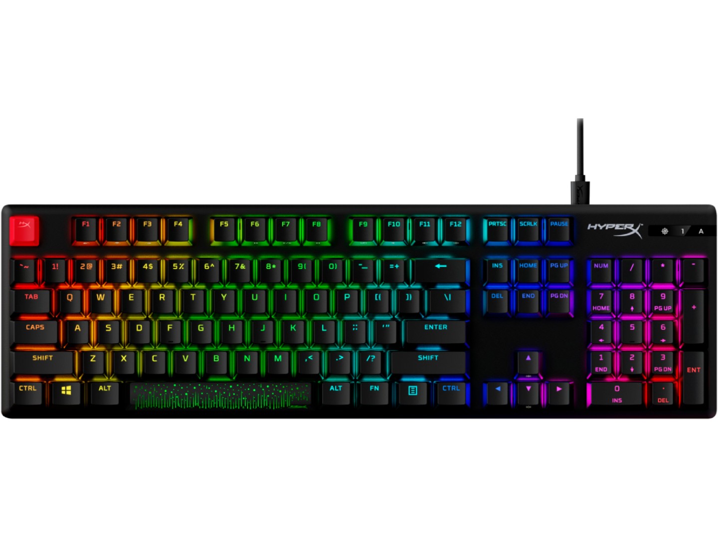Клавіатура дротова ігрова HyperX Alloy Origins PBT HX Red USB (639N3AA)