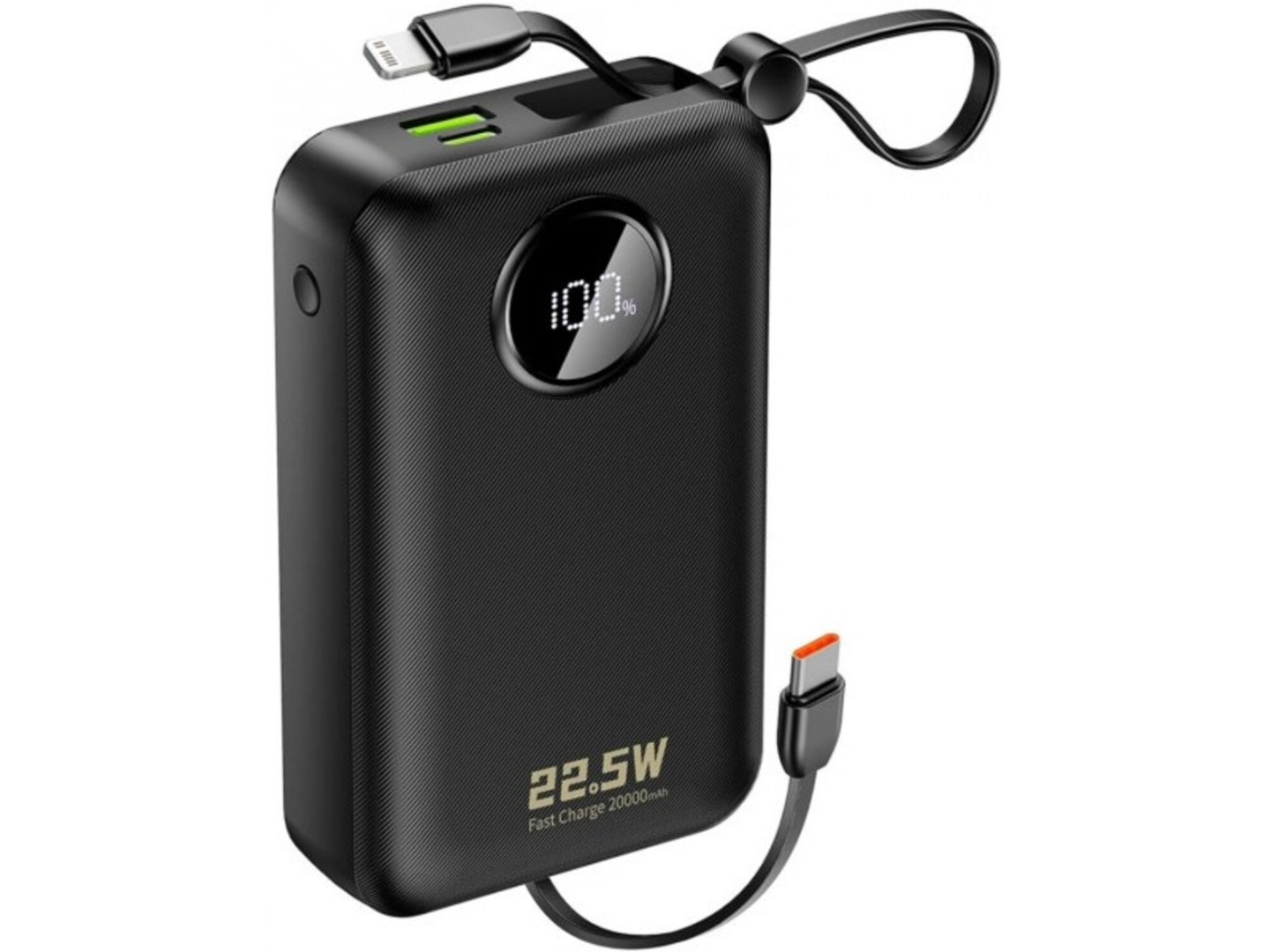 Батарея мобільна Dudao 20000mAh K14+ 22.5W Black (6977196680016)