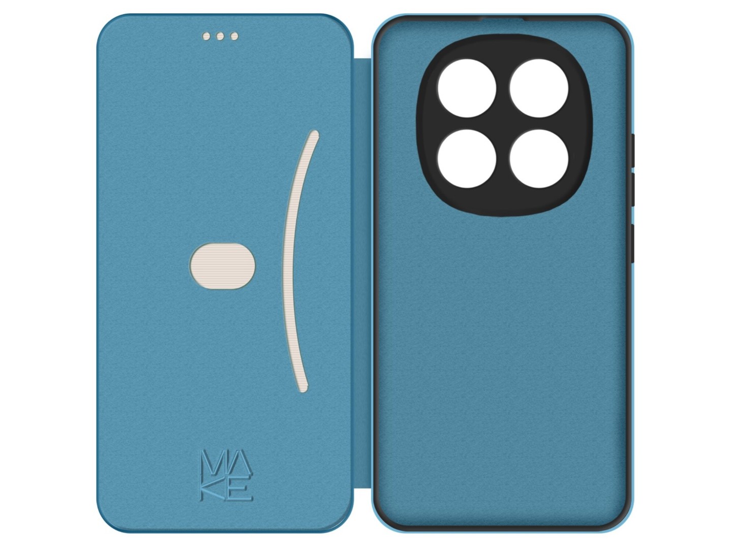 Чохол для смартфону MAKE Flip for Xiaomi Redmi Note 15 Pro, Glacier Blue 4G (MCP-XRN15PGB) — фото 2