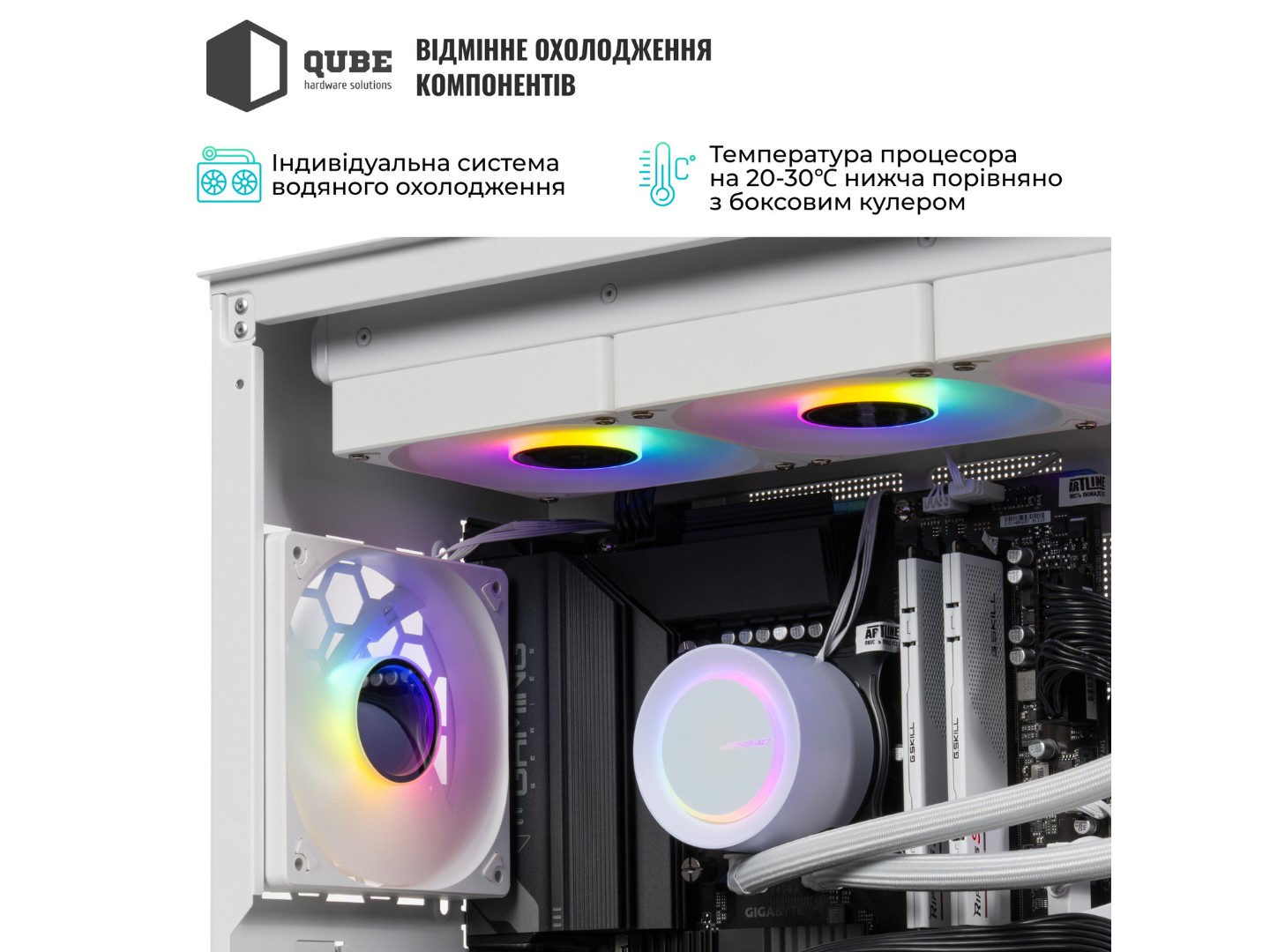 Системний блок QUBE QB Core Ultra 9 285KF RTX 5090 32GB TK3W 961010Win (CoreUltra9285KFRTX509032GBTK3W961010Win) — фото 3