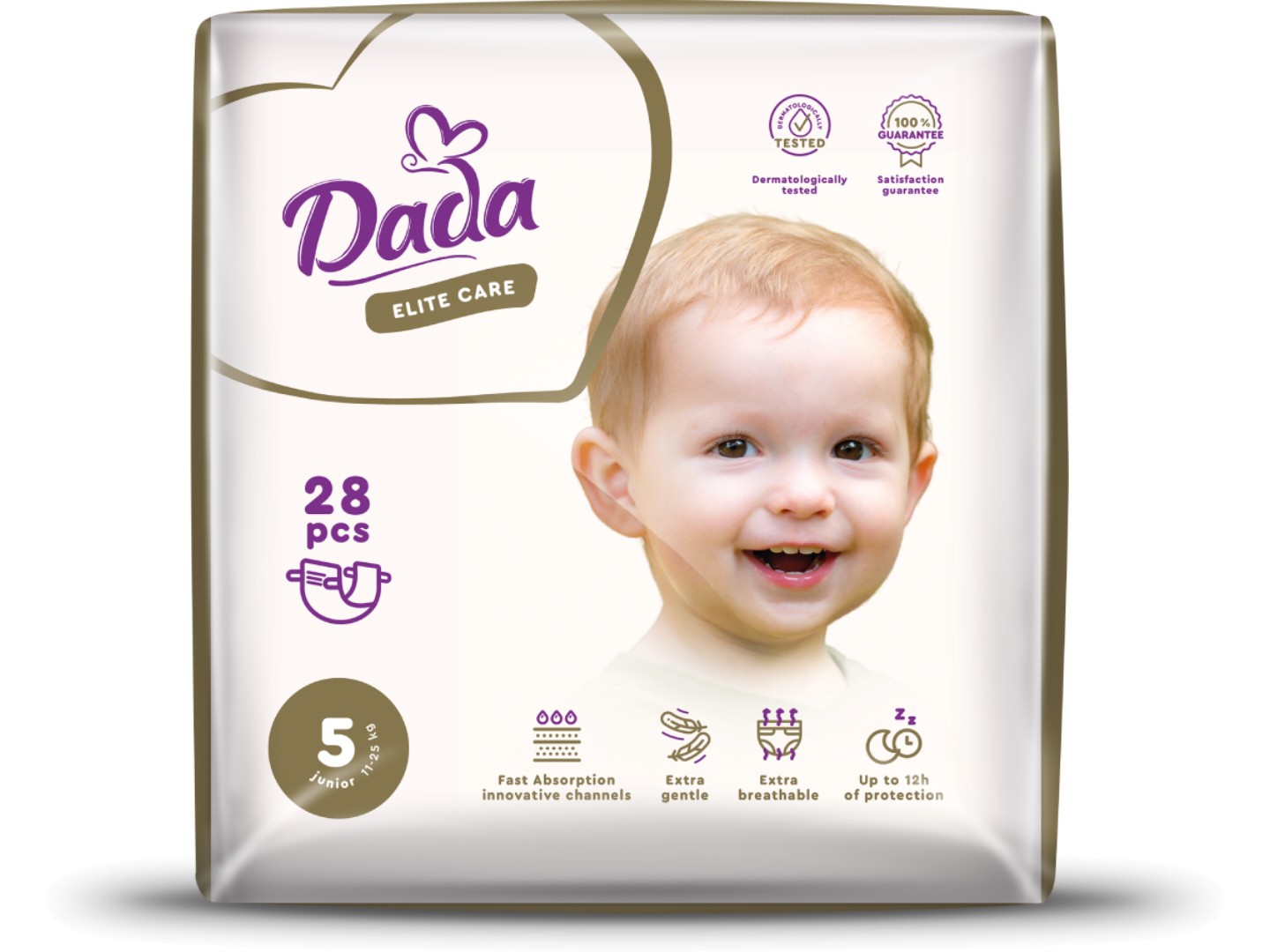 Одноразові підгузки Dada Elite Care Розмір 5 (11-25 кг.), 28 шт. (4820174981112)