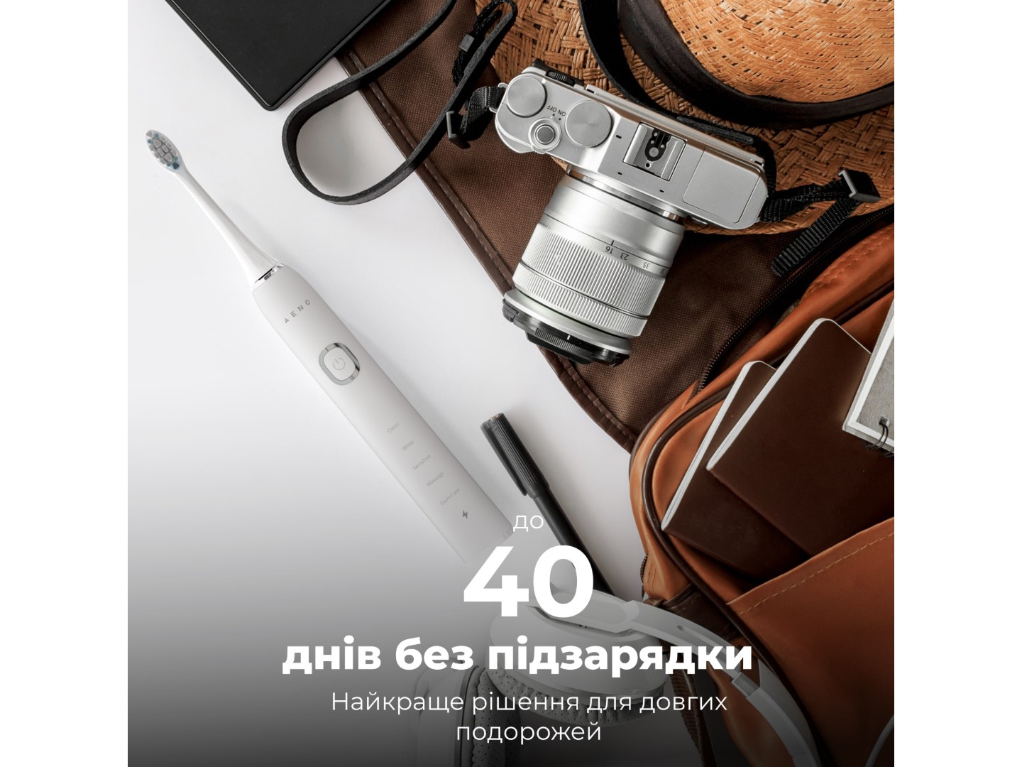 Зубна щітка електрична AENO DB5 White (ADB0005) — фото 9