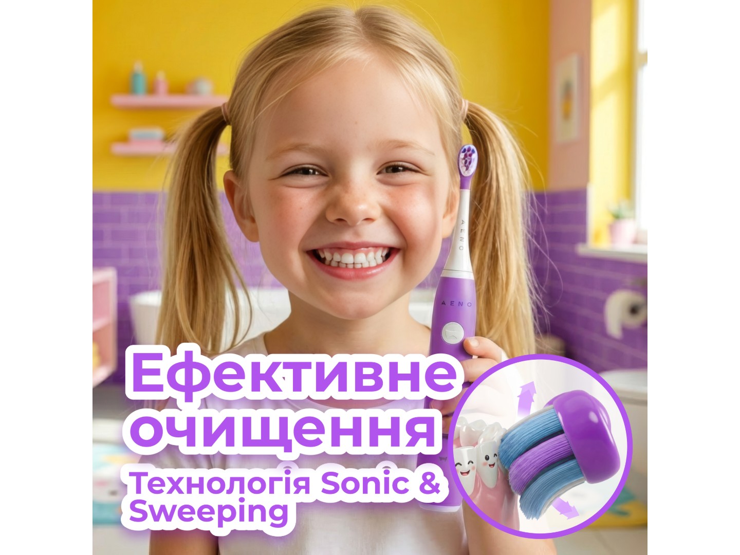 Зубна щітка електрична AENO ADB0009V — фото 3