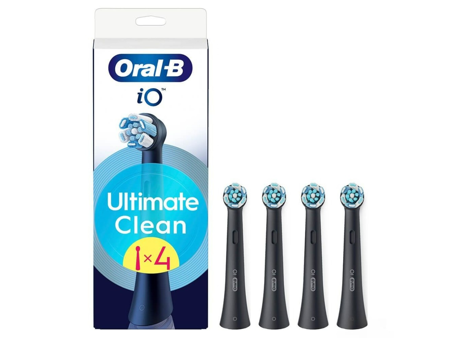 Насадка для зубної щітки Oral-B Braun iO Ultimate Clean Black 4 од — фото 1