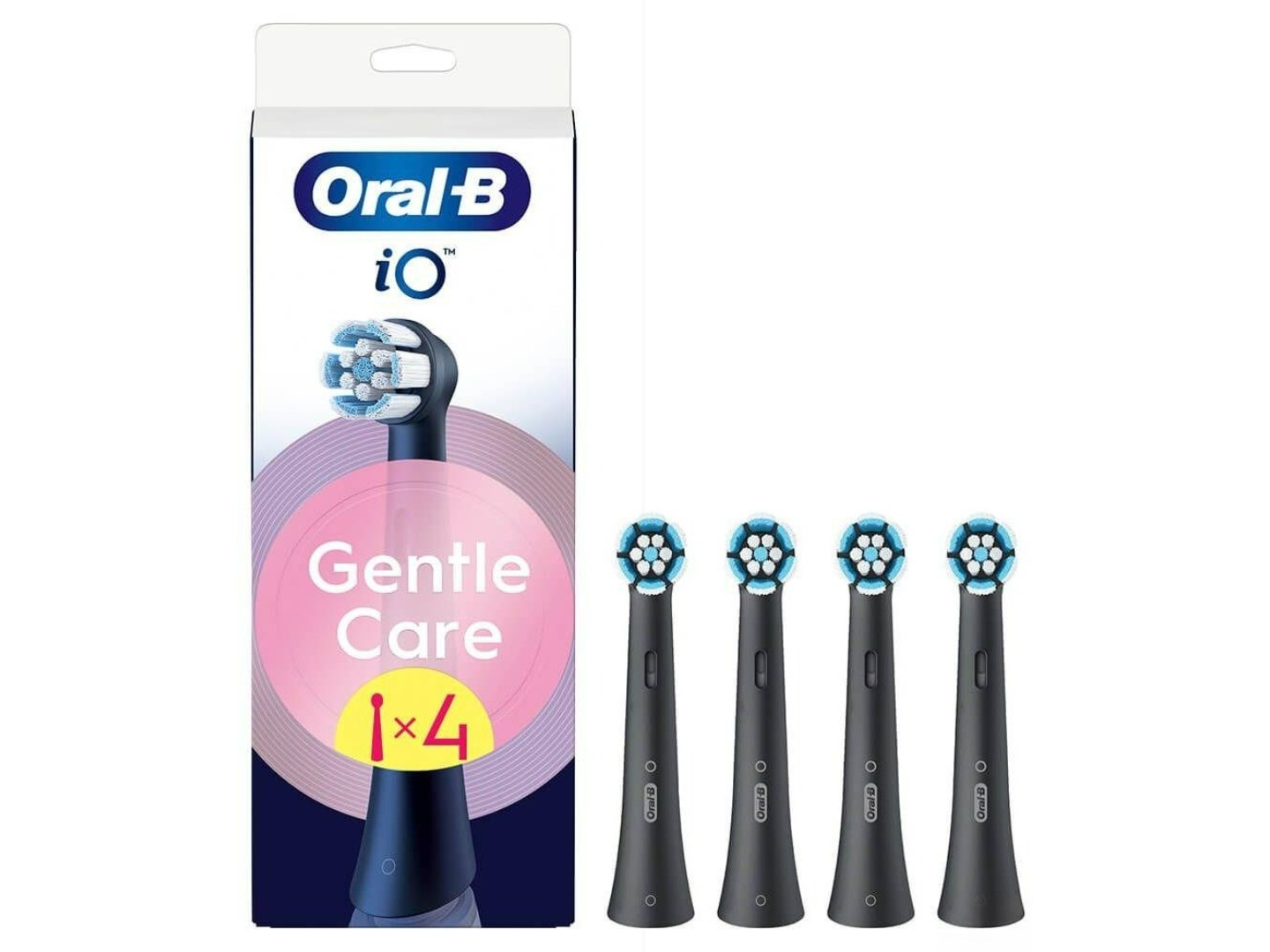 Насадка для зубної щітки Oral-B Braun iO Gentle Care Black 4 од — фото 1