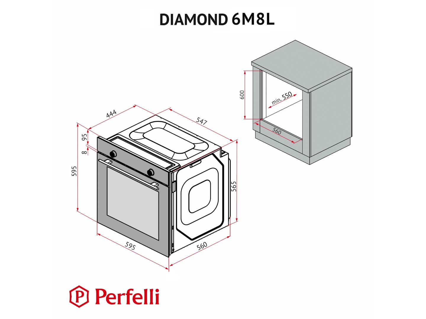 Духова шафа Perfelli DIAMOND 6M8L INOX — фото 15