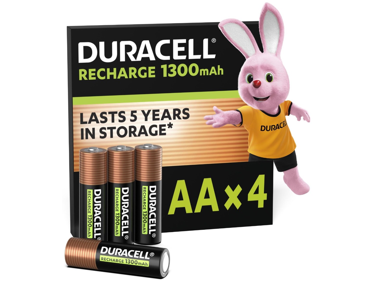 Акумулятор тип AA Duracell HR6 (AA) 1300mAh уп. 4 шт