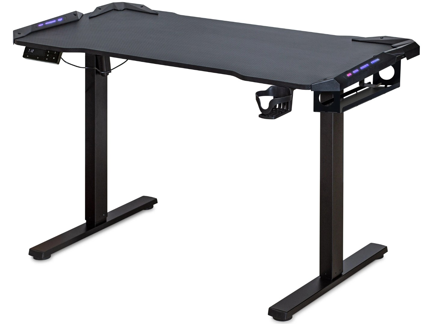 Стіл з електрорегулюванням висоти Mealux PowerDesk Carbon RGB (EVO-201 Carbon / B) — фото 1