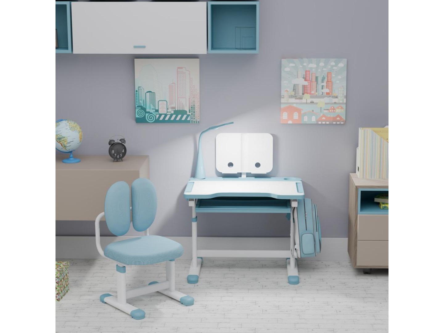 Комплект меблів шкільний Evo-kids BD-20 BL — фото 3