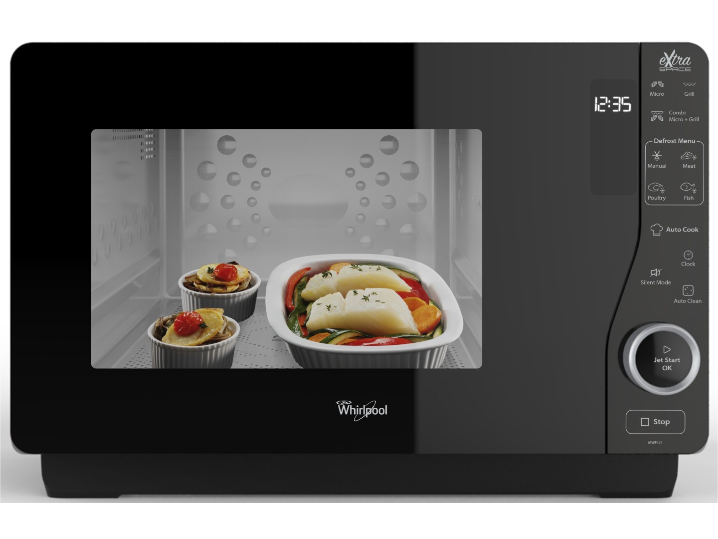 Мікрохвильова піч (НВЧ) Whirlpool MWF 421 SL