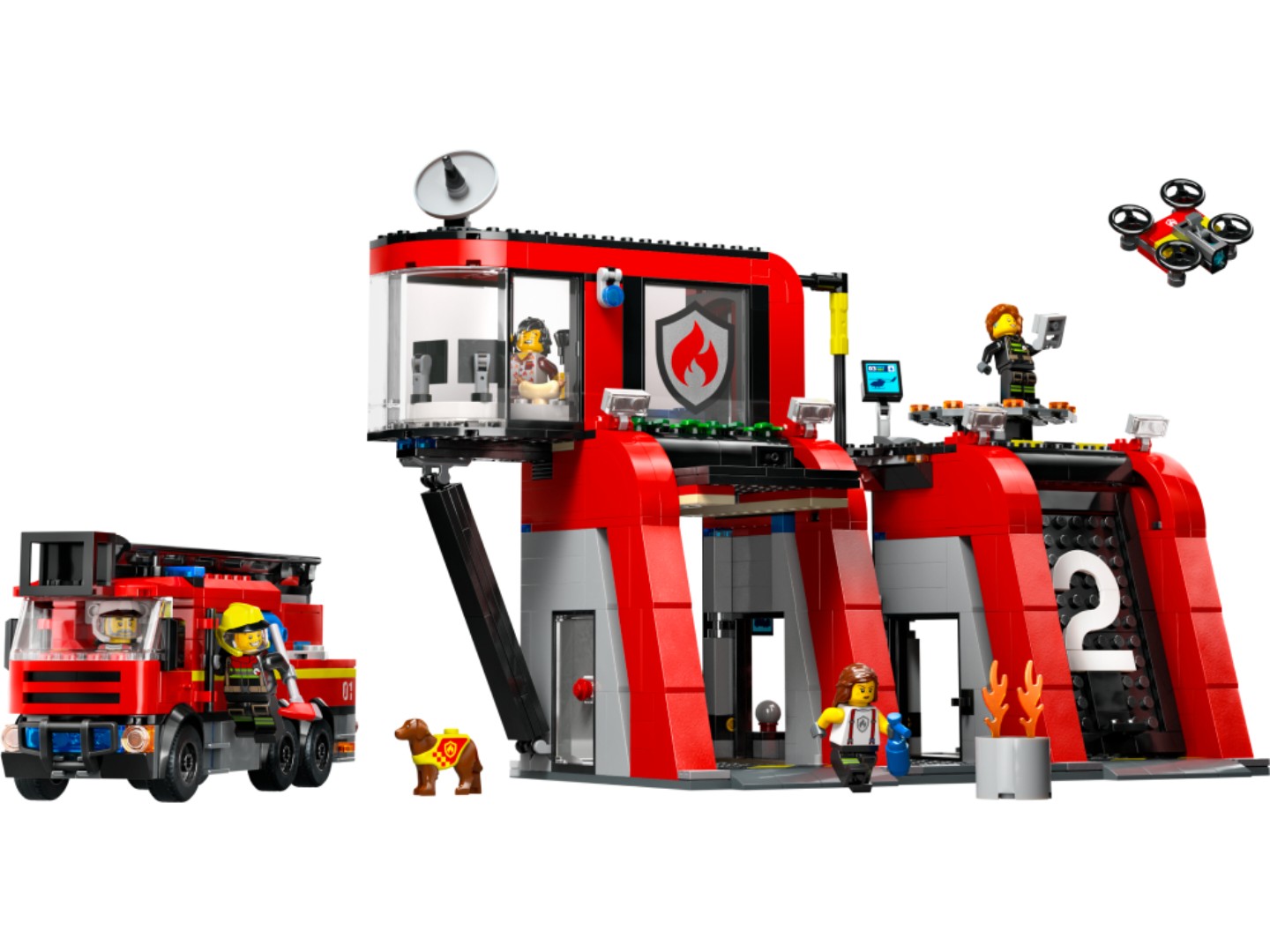 Конструктор LEGO City Пожежне депо з пожежною машиною (60414) — фото 8