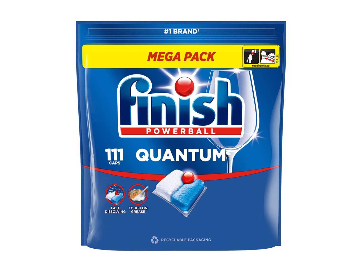 Таблетка для посудомийної машини Finish Quantum, 111 шт