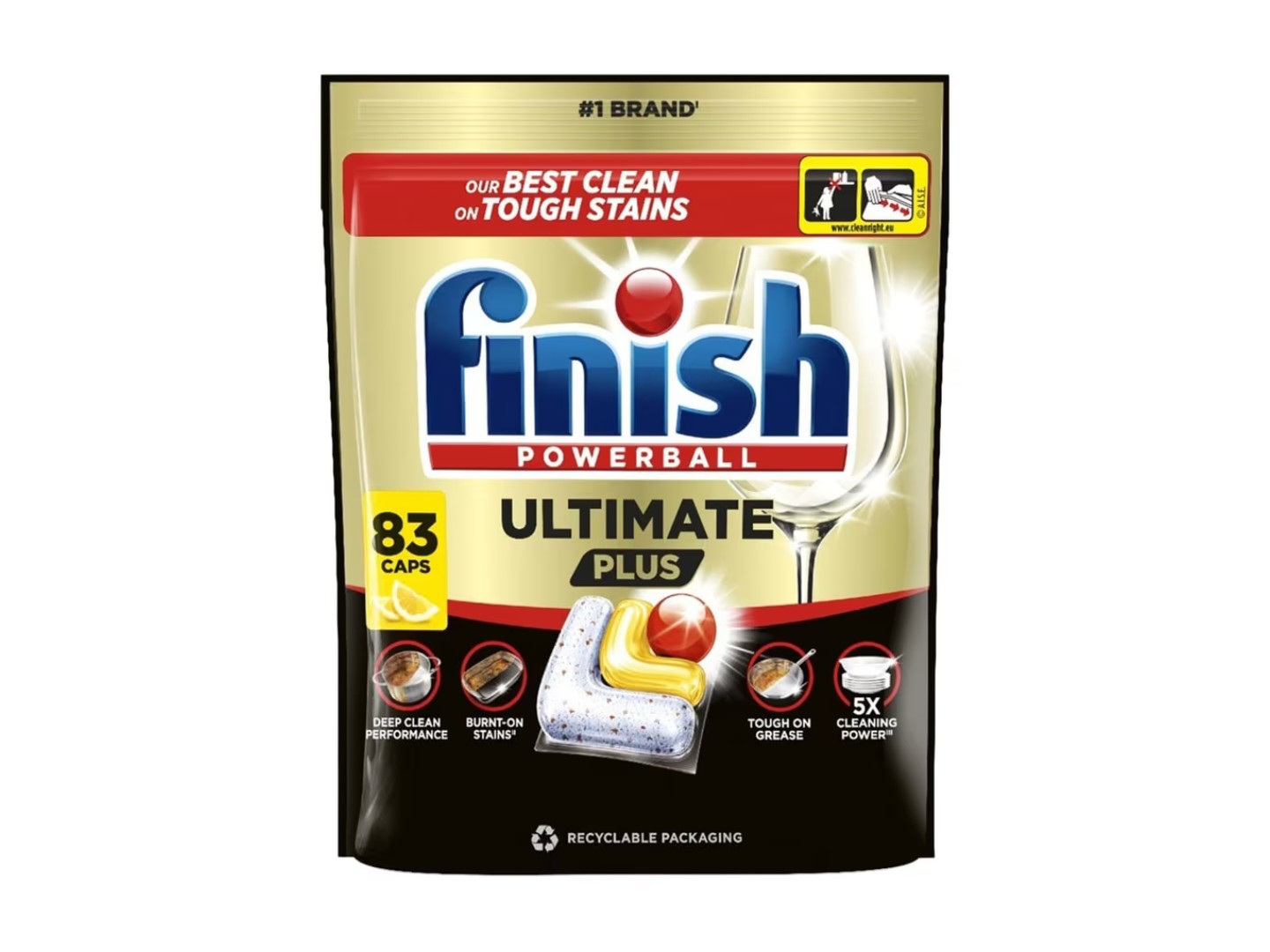 Таблетка для посудомийної машини Finish Ultimate Plus Лимон, 83 шт
