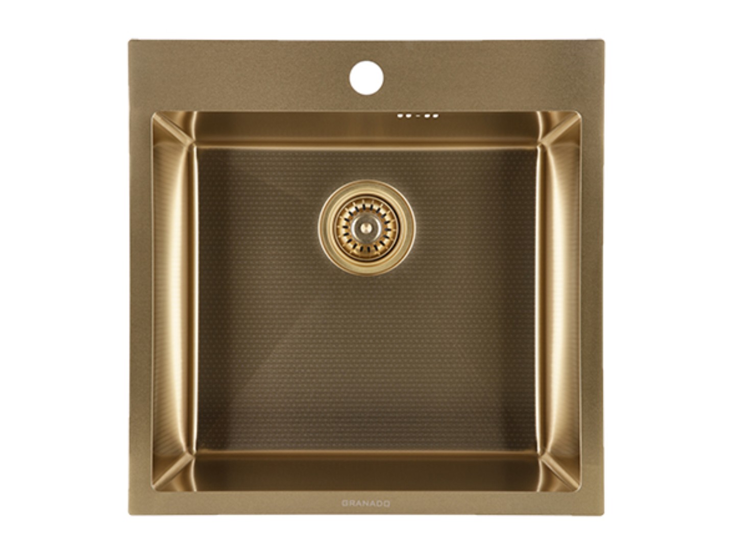 Мийка кухонна GRANADO Galera S201 gold honeycomb — фото 1