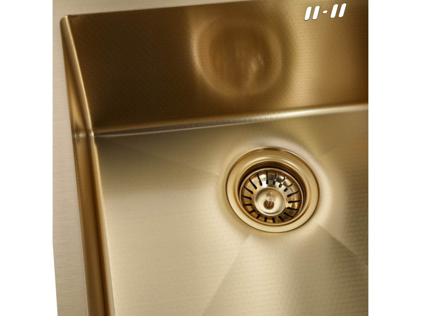 Мийка кухонна GRANADO Galera S201 gold honeycomb — фото 4