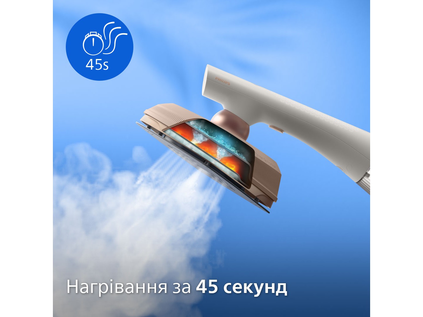 Вертикальний відпарювач ручний Philips GC213/10 OneTurn — фото 6
