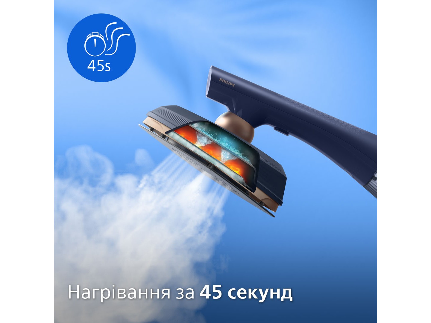 Вертикальний відпарювач ручний Philips GC215/20 — фото 5