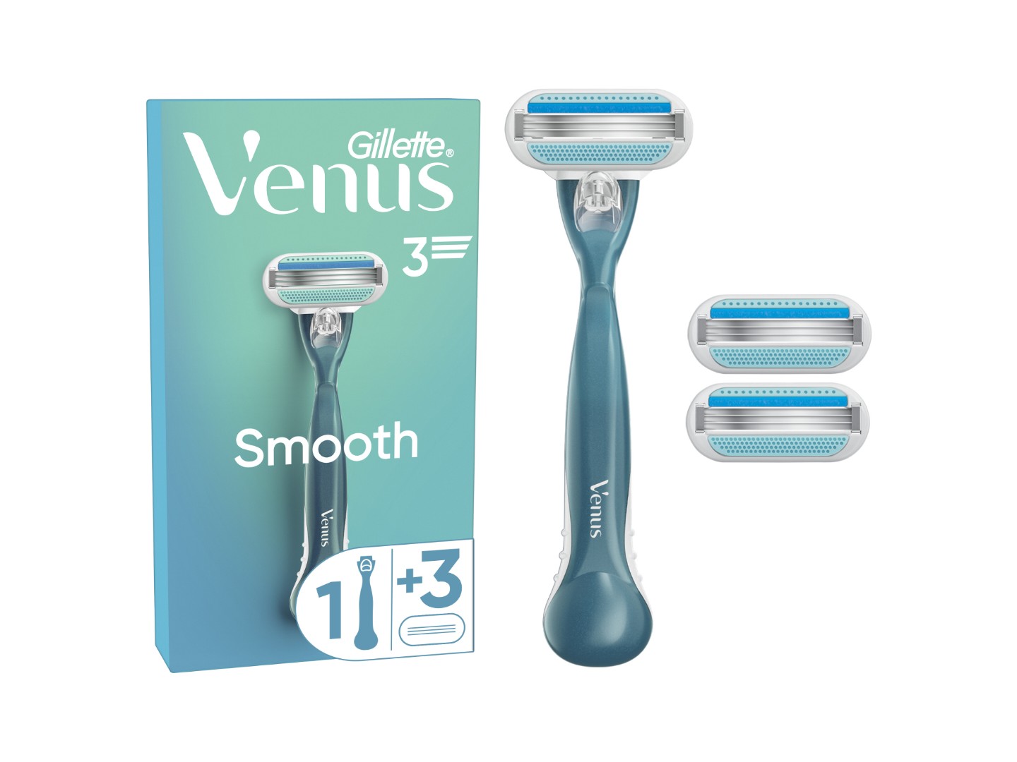 Станок жіночий одноразовий Gillette Venus Classic + змінні картриджі 3 шт. (7702018469826) — фото 1